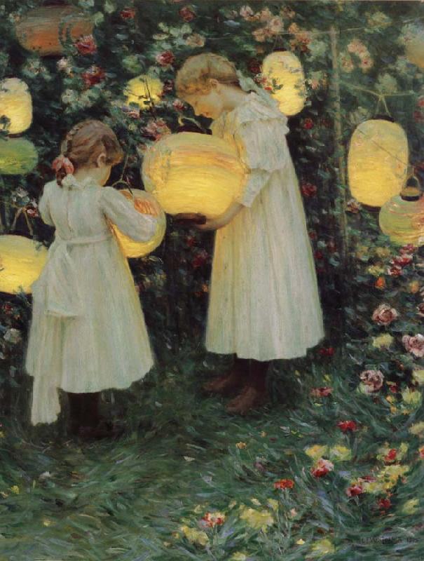 Luther Van Gorder Japanese Lanterns oil painting image